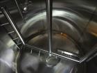 Used Feldmeier Mix Tank, 2,000 Gallon, 304 Stainless Steel, Vertical.