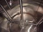 Used Feldmeier Mix Tank, 2,000 Gallon, 304 Stainless Steel, Vertical.