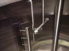Used Feldmeier Mix Tank, 2,000 Gallon, 304 Stainless Steel, Vertical.