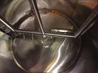 Used Feldmeier Mix Tank, 2,000 Gallon, 304 Stainless Steel, Vertical.
