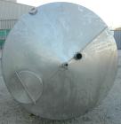 Used Feldmeier Tank, 1900 gallon, 316 stainless steel, vertical. 80
