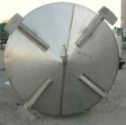 Used- Feldmeier Tank, 1900 gallon, 316 stainless steel, vertical. 80