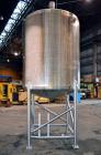 Used Feldmeier Tank, 1,500 Gallon, 316 Stainless Steel, Vertical. 72