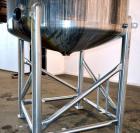 Used Feldmeier Tank, 1,500 Gallon, 316 Stainless Steel, Vertical. 72