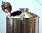 Used Feldmeier Tank, 1,500 Gallon, 316 Stainless Steel, Vertical. 72