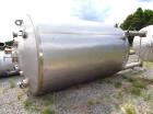 Used Feldmeier Pressure Tank, Approximate 4475 Gallon, 304L Stainless Steel, Vertical. Approximate 96” diameter x 132” straight side, dished top and bottom. Internal rated 14.69 psi & 1.3 psi vacuum ...