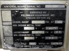 Used Feldmeier Tank, Approximate 3,300 gallon, 316L Stainless Steel, Vertical.