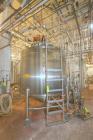 Used Feldmeier Stainless Steel Single Wall Mix Tank, Approximate 1,500 Gallon, Vertical. Internal Tank Dims.  Approx. 92