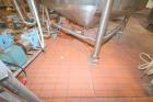 Used Feldmeier Stainless Steel Single Wall Mix Tank, Approximate 1,500 Gallon, Vertical. Internal Tank Dims.  Approx. 92