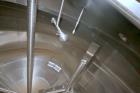 Used Feldmeier Stainless Steel Single Wall Mix Tank, Approximate 1,500 Gallon, Vertical. Internal Tank Dims.  Approx. 92