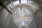 Used Feldmeier Stainless Steel Single Wall Mix Tank, Approximate 1,500 Gallon, Vertical. Internal Tank Dims.  Approx. 92