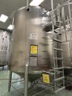 Feldmeier 2,500 Gallon Single Wall Vertical Mix Tank with cone Bottom.
