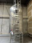 Used Feldmeier 3,700 Gallon Mix Tank | 316L Stainless Steel | Dished Top, Coned Bottom | Sanitary Processing Vessel on Legs