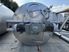 Used Feldmeier 1,700 Gallon 316 Stainless Steel Jacketed Tank. Double motion scraper agitation. Approximate 8' diameter X 4' straight side with approximate 45 degree cone bottom with 4