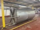 Used Feldmeier 4,000 Gallon Stainless Steel Tank | Dished Top | Sloped Bottom | 6-Leg Mount