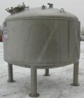 USED: Feldmeier pressure tank, 1500 gallon, 316L stainless steel, vertical. 96