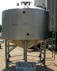 Used- Feldmeier Mix Tank, 1000 Gallon, 304 Stainless Steel, Vertical. 82