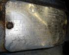 Used Filpaco Tank, 2000 Gallons, 304 Stainless Steel, Vertical. Approximate 86” Diameter X 81” straight side, open top with (2) covers, sloped bottom. Side bottom entering agitator with a (3) blade p...