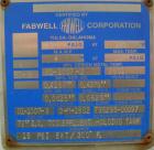 Unused- Fabwell Pressure Tank, 3456 gallon, 304L stainless steel, horizontal. 72