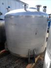 Used- Four Corp. Pressure Tank, Approximate 1,000 Gallon, 316L Stainless Steel