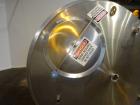 Used G&F Manufacturing Tank, 2500 Gallon, 316L Stainless Steel, Vertical.