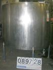 USED: G & F Manufacturing tank, 1000 gallon, 304 stainless steel, vertical. 74