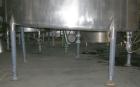 USED: G & F Manufacturing tank, 1000 gallon, 304 stainless steel, vertical. 74