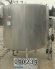 USED: G & F Manufacturing tank, 1000 gallon, 304 stainless steel, vertical. 74