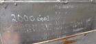 Used 2000 Gallon Stainless Steel Graver Pressure Tank