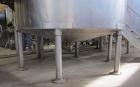 Used Groen Tank, 2000 Gallon, Model 2000 SP, Stainless Steel, Vertical. 84