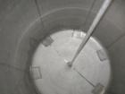 Used Groen Tank, 2500 Gallons, 304 Stainless Steel, Vertical. 90” Diameter x 78” straight side, dished top and bottom. Openings top (2) 1-5/8” threaded, 2-1/2” threaded, 15-3/4” man way with cover. 2...