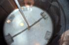 Used Groen Tank, 2500 Gallons, 304 Stainless Steel, Vertical. 90” Diameter x 78” straight side, dished top and bottom. Openings top (2) 1-5/8” threaded, 2-1/2” threaded, 15-3/4” man way with cover. 2...