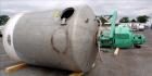 Used 2000 Gallon Stainless Steel Groen Pressure Tank, Model 2B-WC-1000