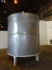 Used- Hicks Inc. Tank, 3,000 Gallon, 304 Stainless Steel, Vertical.