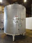 Used Hicks Inc. Tank, 3,000 Gallon, 304 Stainless Steel, Vertical.