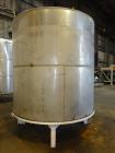 Used Hicks Inc. Tank, 3,000 Gallon, 304 Stainless Steel, Vertical.