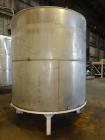 Used- Hicks Inc. Tank, 3,000 Gallon, 304 Stainless Steel, Vertical.