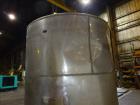 Used Hicks Inc. Tank, 3,000 Gallon, 304 Stainless Steel, Vertical.