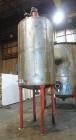 Used Imperial Steel Tank, 1200 Gallon, 316 Stainless Steel, Vertical. Approximate 60