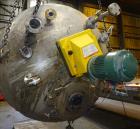 Used Industrial Piping, 1500 Gallon, 304L Stainless Steel, Vertical Tank.