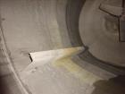 Used Industrial Piping, 1500 Gallon, 304L Stainless Steel, Vertical Tank.