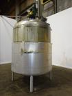 Used Industrial Piping Tank, Approximate 1500 Gallon, 304L Stainless Steel, Ver