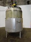 Used- Industrial Piping Tank, Approximate 1500 Gallon, 304L Stainless Steel, Ver