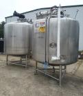 Used-JV Northwest 1200 Gallon (4500 Liter) Sanitary Jacketed Mix Tank