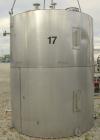 Used Keller Sales And Engineering Tank, 2,858 Gallon, 304 Stainless Steel, Vertical. Approximately 90