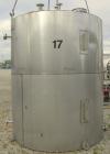 Used Keller Sales And Engineering Tank, 2,858 Gallon, 304 Stainless Steel, Vertical. Approximately 90