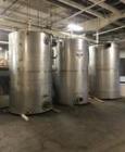Used- 2000 Gallon (approximately) Vertical T304 Stainless Steel Storage Tank