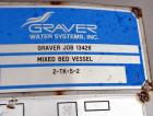 Unused- Graver Water Systems Approximate 4000 Gallon Mixed Bed Vessel Ion Exchange Column Tank. Manufactured by Kennedy Tank, 304/304L stainless steel, vertical. 120