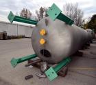 Unused- Graver Water Systems Approximate 3000 Gallon Exhausted Resin Storage Vessel. Manufactured by Kennedy Tank, 304/304L stainless steel, vertical. 72