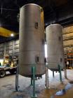 Unused- Graver Water Systems Approximate 3000 Gallon Fresh Resin Storage Vessel. Manufactured by Kennedy Tank, 304/304L stainless steel, vertical. 72